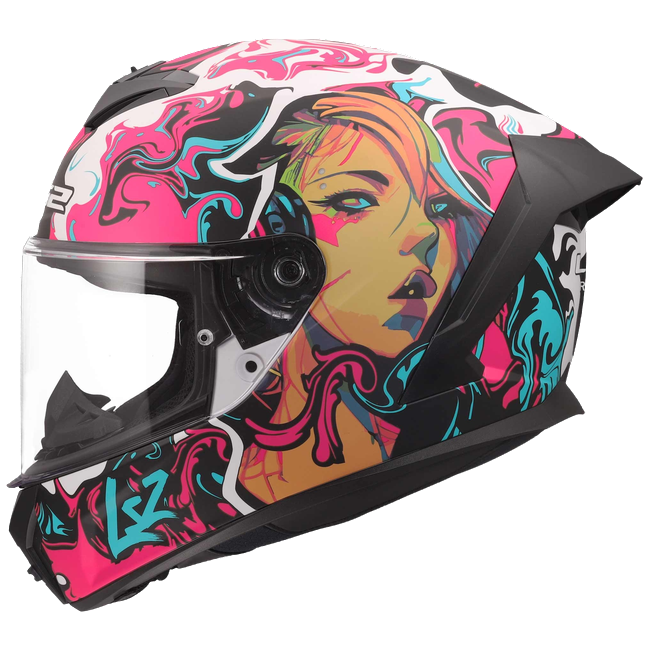 LS2 FF820 Rapid III Helmet – Cyberg Purple/Cyan