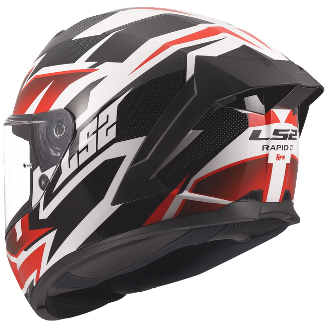 LS2 FF820 Rapid III Helmet – Xtrem White/Black/Red