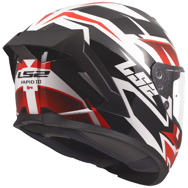 LS2 FF820 Rapid III Helmet – Xtrem White/Black/Red