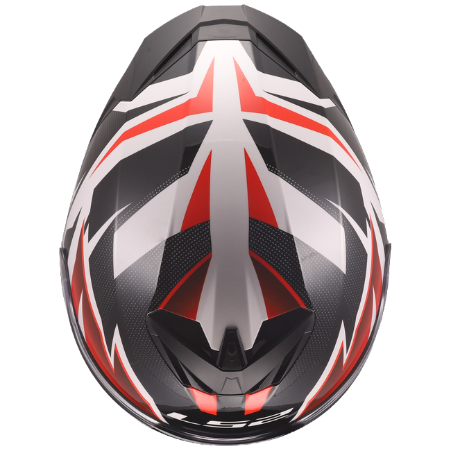 LS2 FF820 Rapid III Helmet – Xtrem White/Black/Red