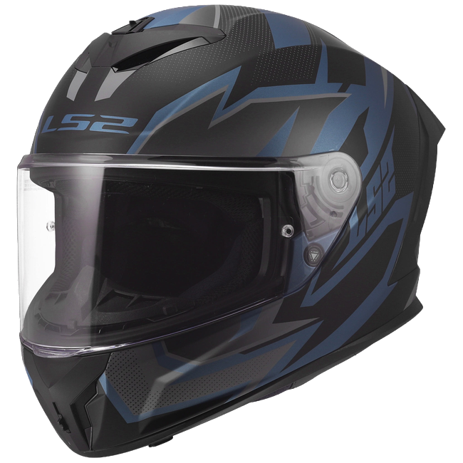 LS2 FF820 Rapid III Helmet – Xtrem Black/Blue/Petrol