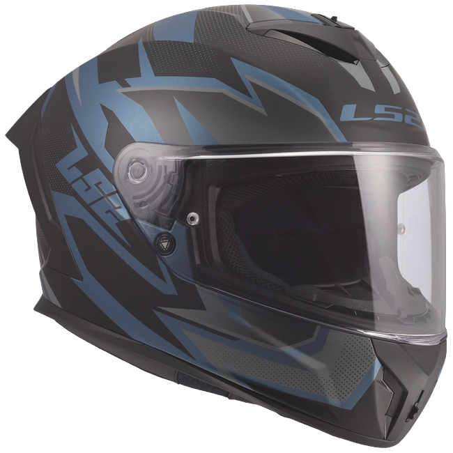 LS2 FF820 Rapid III Helmet – Xtrem Black/Blue/Petrol