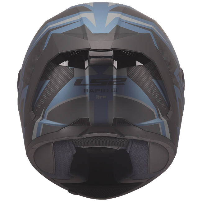 LS2 FF820 Rapid III Helmet – Xtrem Black/Blue/Petrol