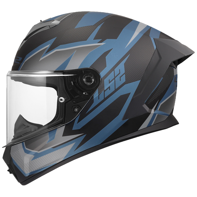 LS2 FF820 Rapid III Helmet – Xtrem Black/Blue/Petrol
