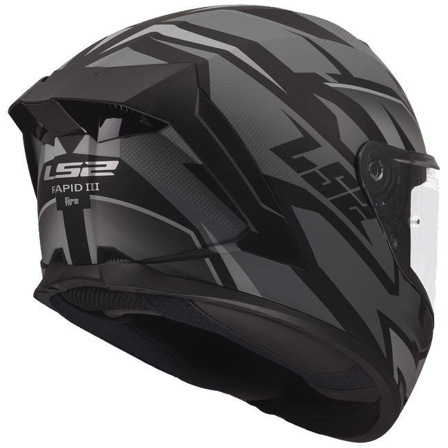 LS2 FF820 Rapid III Helmet – Xtrem Black/Grey