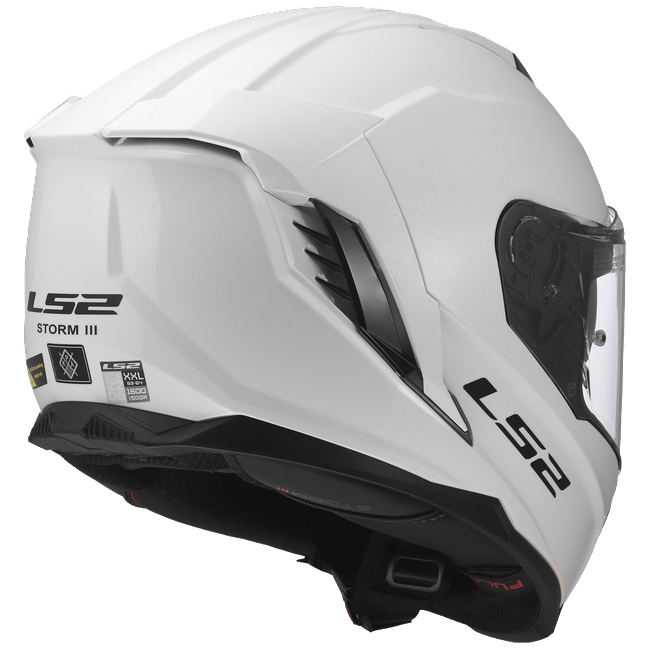 LS2 FF818 Storm III Helmet – Solid Gloss White