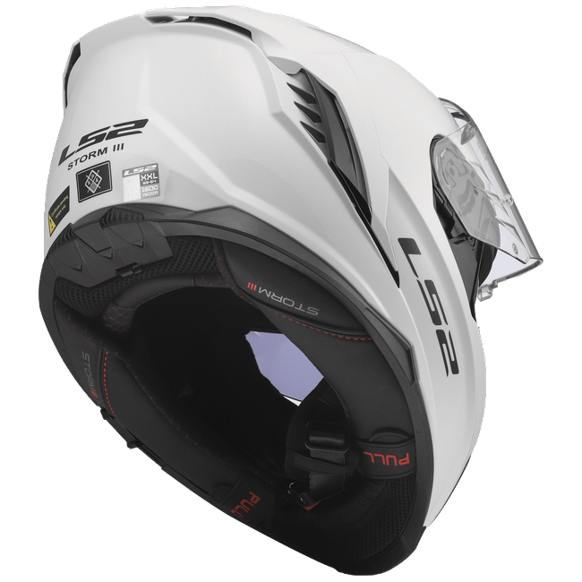 LS2 FF818 Storm III Helmet – Solid Gloss White