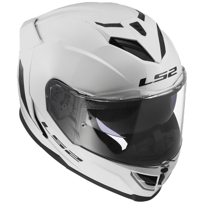 LS2 FF818 Storm III Helmet – Solid Gloss White