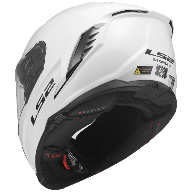 LS2 FF818 Storm III Helmet – Solid Gloss White