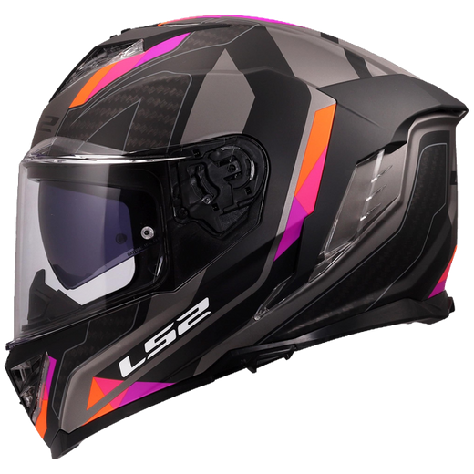 LS2 FF818 Storm III Helm – Sporty Grey/Purple
