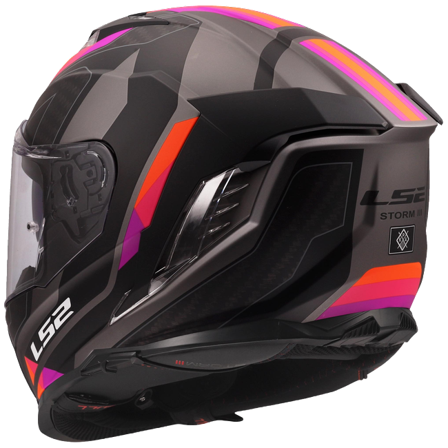 LS2 FF818 Storm III Helmet – Sporty Grey/Purple