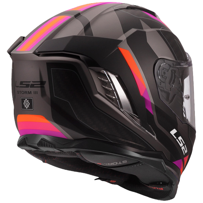 LS2 FF818 Storm III Helmet – Sporty Grey/Purple
