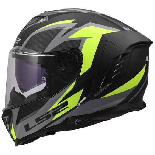 LS2 FF818 Storm III Helmet – Dynamo Black/Hi-Vis Yellow