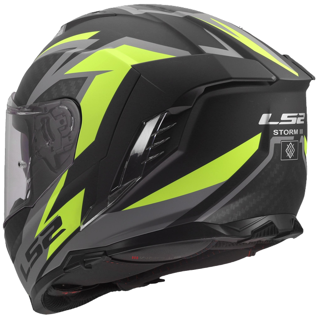 LS2 FF818 Storm III Helmet – Dynamo Black/Hi-Vis Yellow