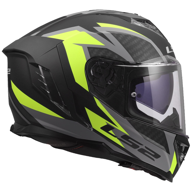 LS2 FF818 Storm III Helmet – Dynamo Black/Hi-Vis Yellow