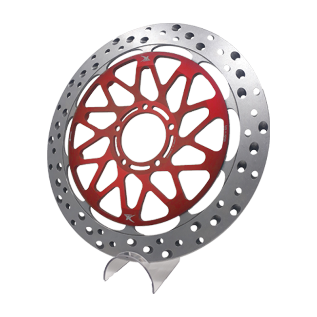 TK Dischi Freno SSP 5.5 brake disc kit for Triumph Street Triple 765, hard-anodised finish