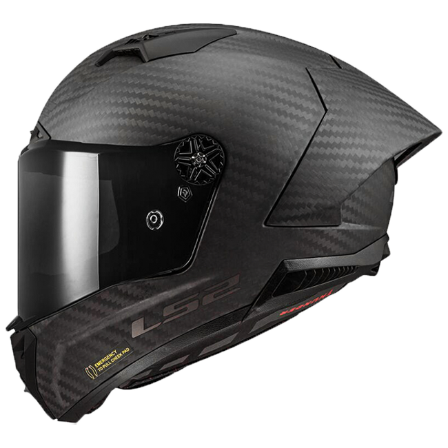 LS2 FF805 Thunder Carbon full-face helmet in natural carbon matte finish