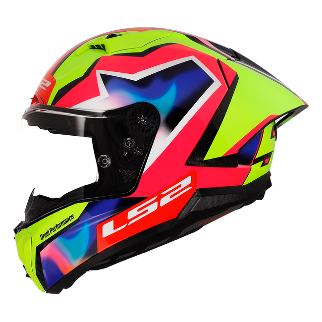 LS2 FF805 Thunder GP Aero full-face helmet in Fermín Aldeguer 2026 Replica — side view
