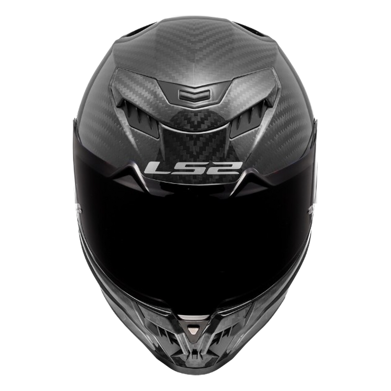 LS2 FF807 Dragon Carbon Helmet – Matt Carbon – view 1