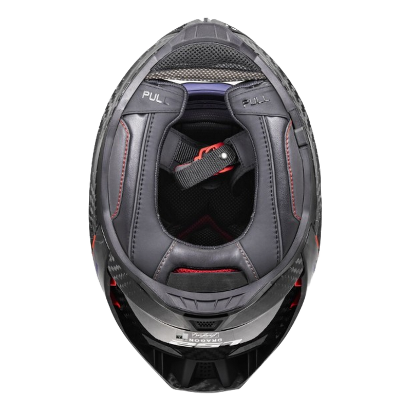 LS2 FF807 Dragon Carbon Helmet – Matt Carbon – view 2