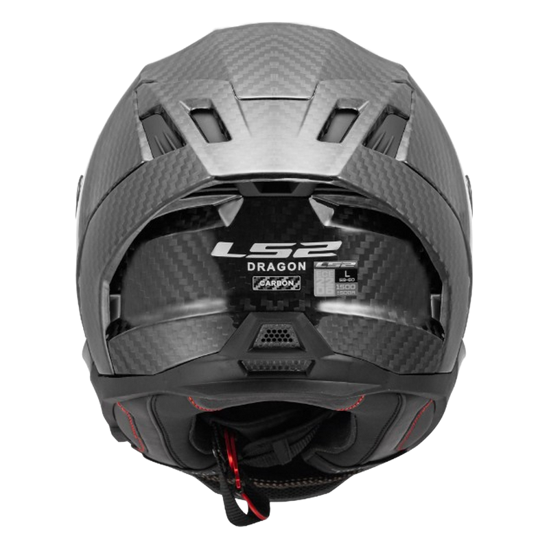 LS2 FF807 Dragon Carbon Helmet – Matt Carbon – view 7