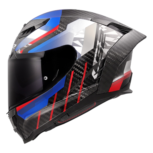 LS2 FF807 Dragon Carbon Helmet – Trax Gloss Blue