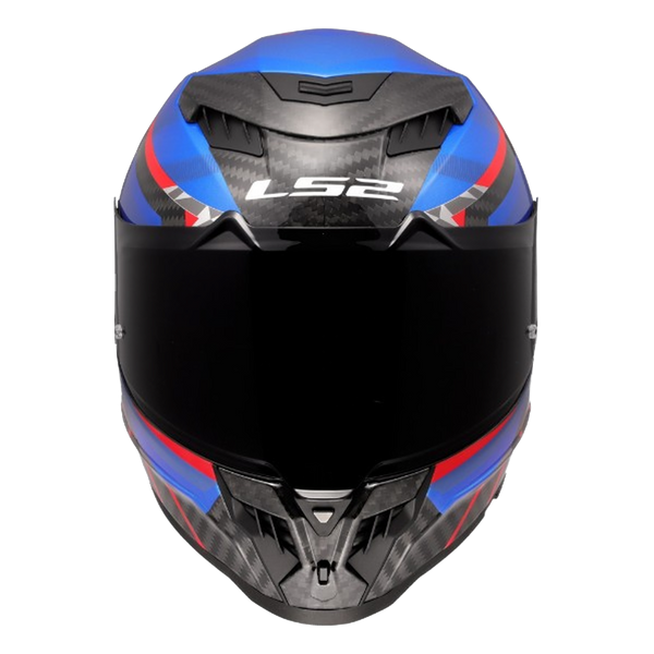 LS2 FF807 Dragon Carbon Helmet – Trax Gloss Blue – view 4