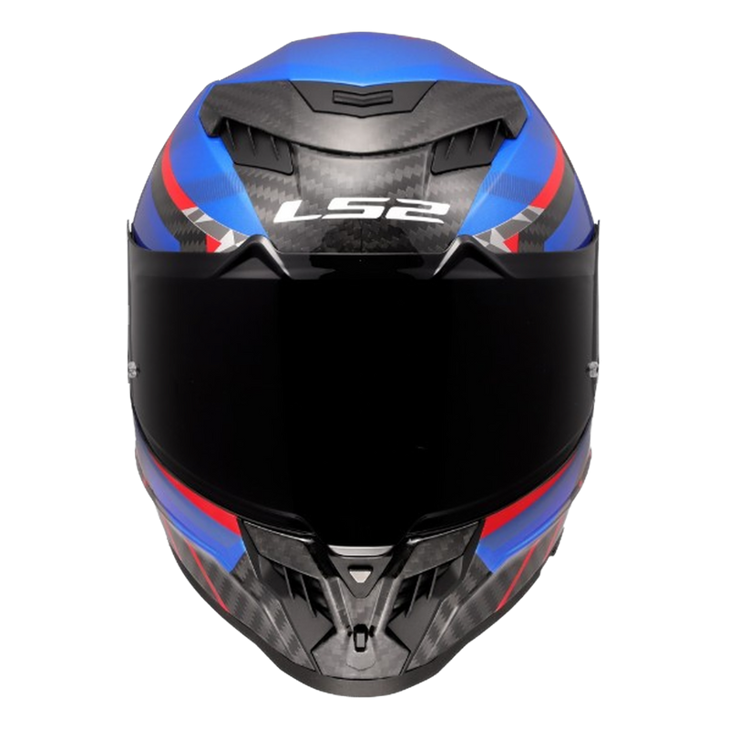 LS2 FF807 Dragon Carbon Helmet – Trax Gloss Blue – view 4