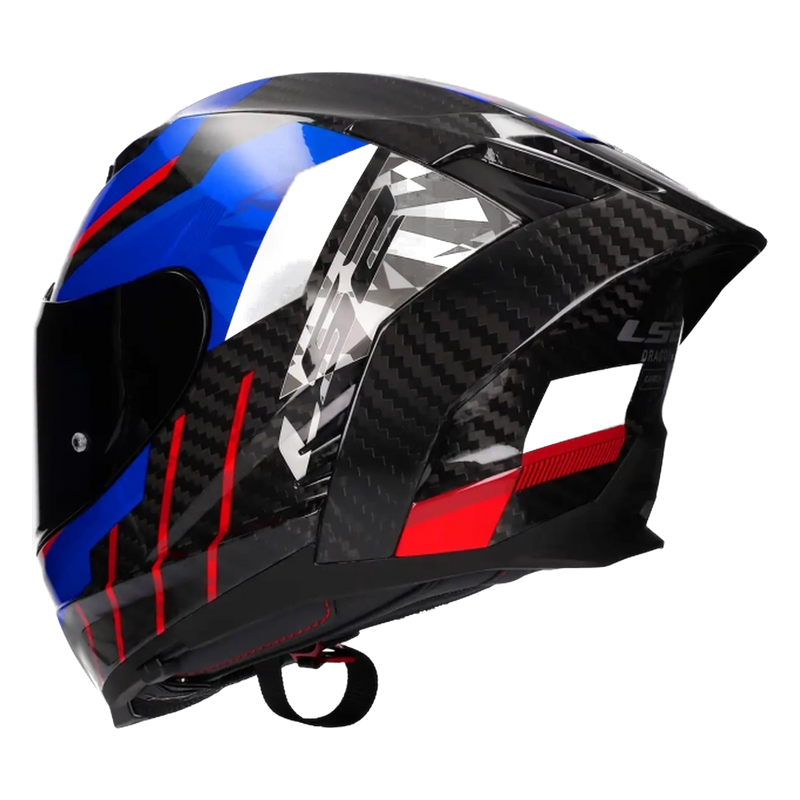 LS2 FF807 Dragon Carbon Helmet – Trax Gloss Blue – view 8