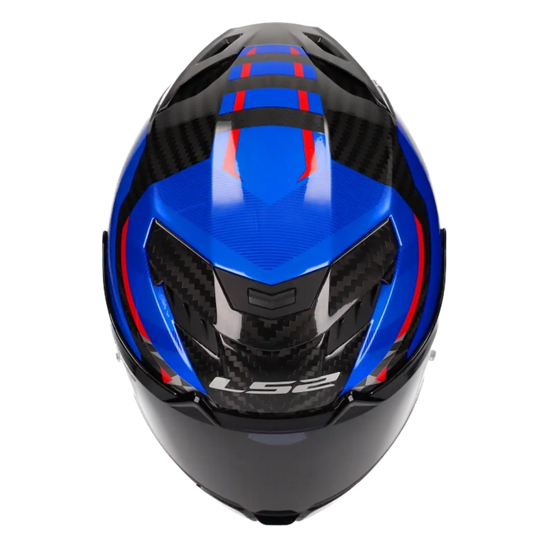 LS2 FF807 Dragon Carbon Helmet – Trax Gloss Blue – view 10