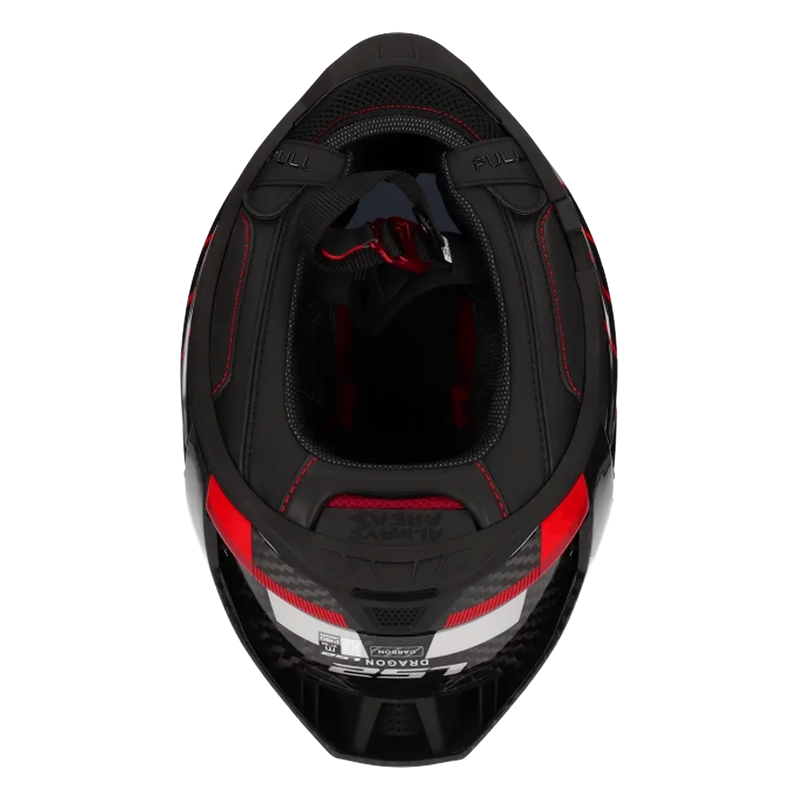 LS2 FF807 Dragon Carbon Helmet – Trax Gloss Blue – view 11
