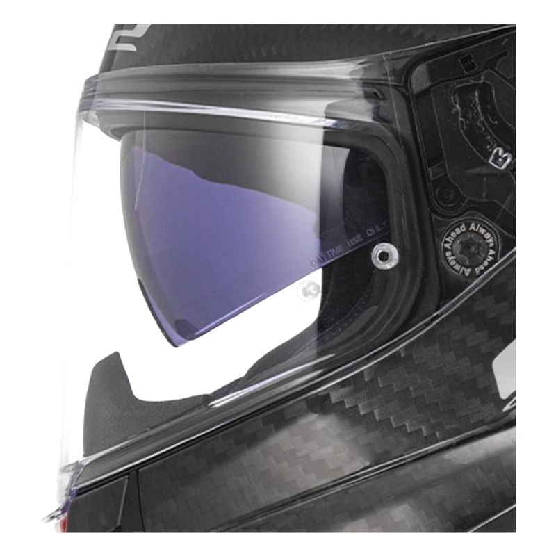 LS2 FF807 Dragon Carbon Helmet – Trax Gloss Red – view 7