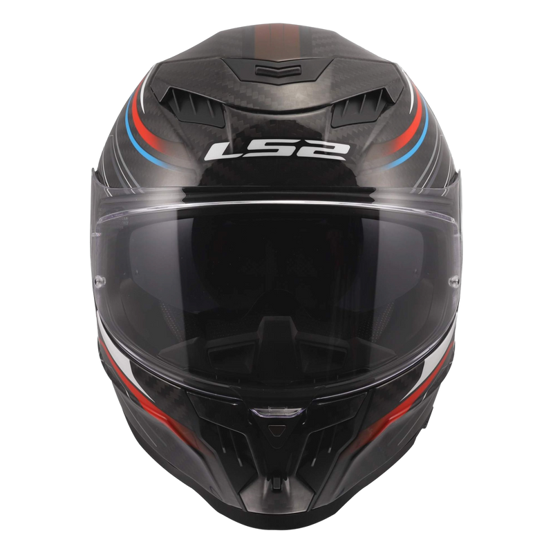 LS2 FF807 Dragon Carbon Helmet – Subic Gloss Red/White – view 9