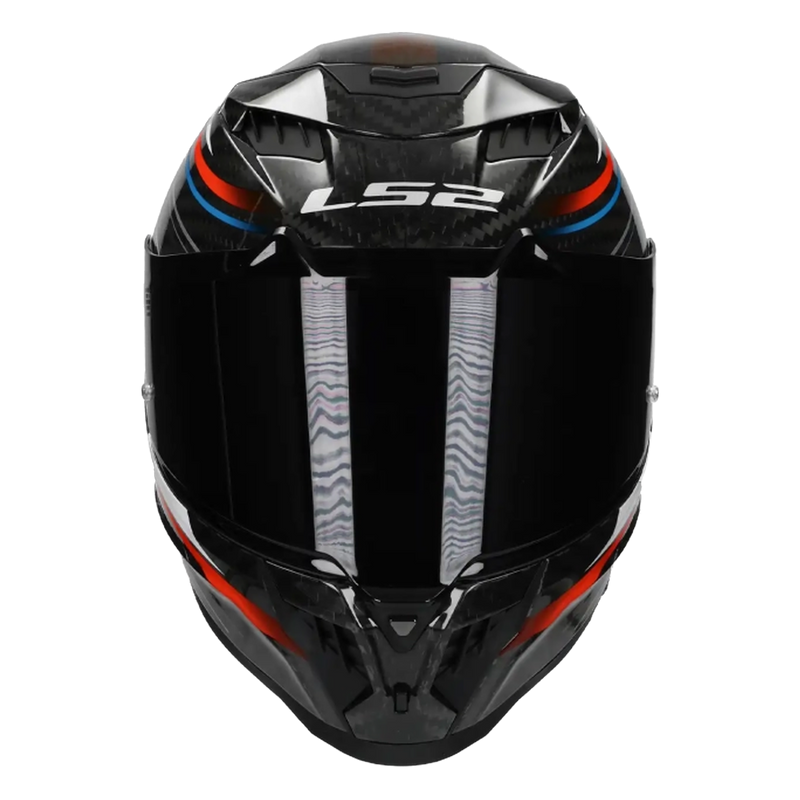 LS2 FF807 Dragon Carbon Helmet – Subic Gloss Red/White – view 13