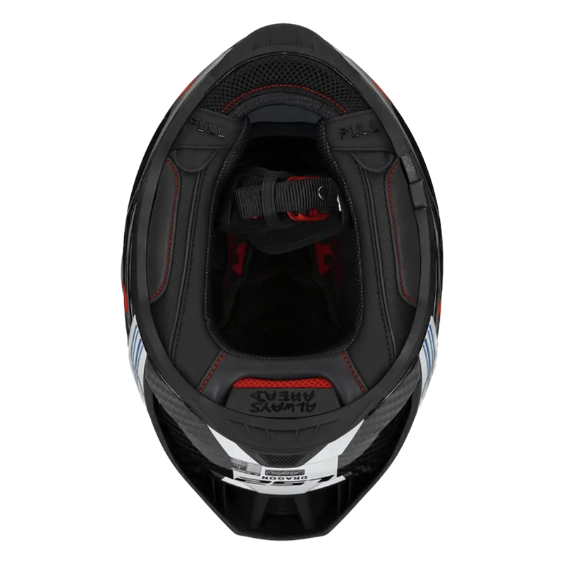 LS2 FF807 Dragon Carbon Helmet – Subic Gloss Red/White – view 15