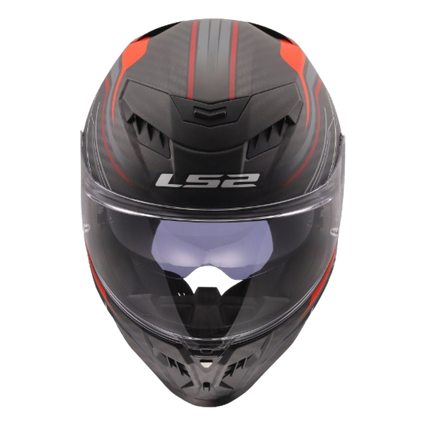 LS2 FF807 Dragon Carbon Helmet – Subic Matt Red – view 4