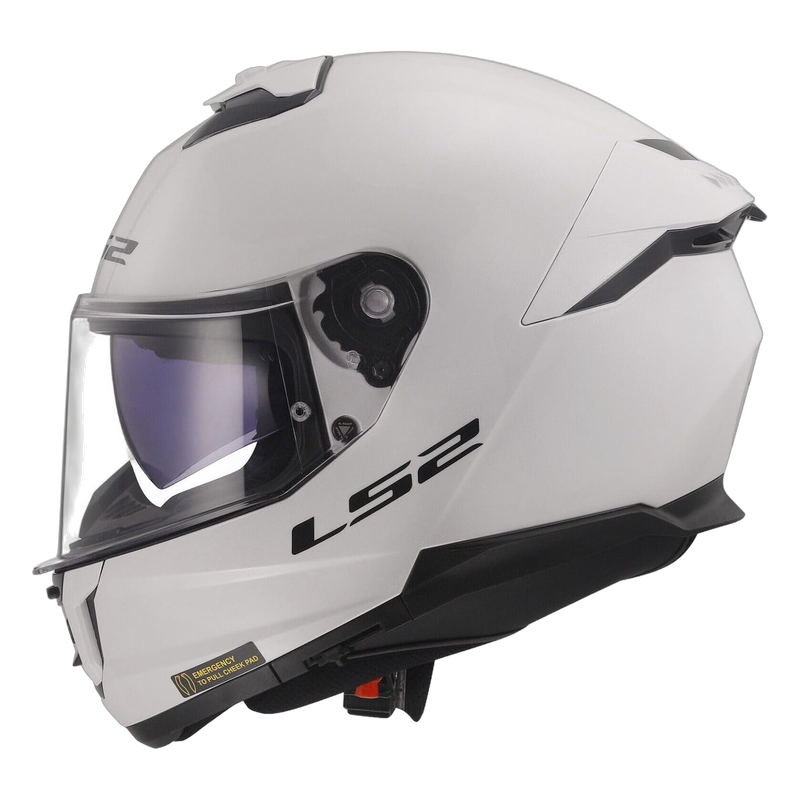 LS2 FF808 Stream II Helmet – Solid Gloss White