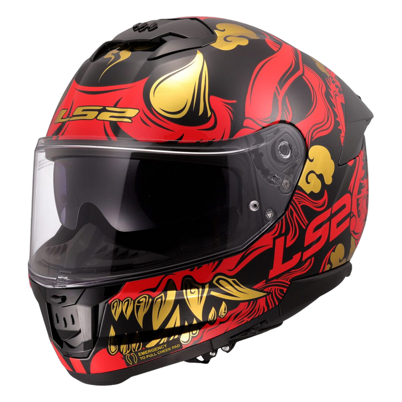 LS2 FF808 Stream II Helmet – Drako Black/Red
