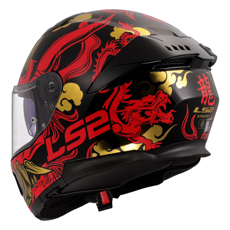 LS2 FF808 Stream II Helmet – Drako Black/Red