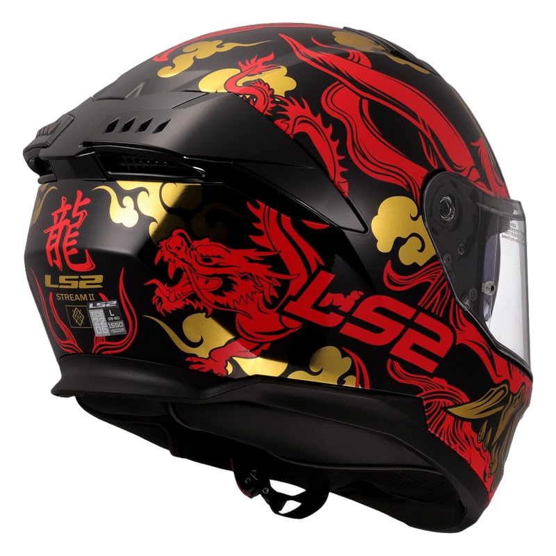 LS2 FF808 Stream II Helmet – Drako Black/Red