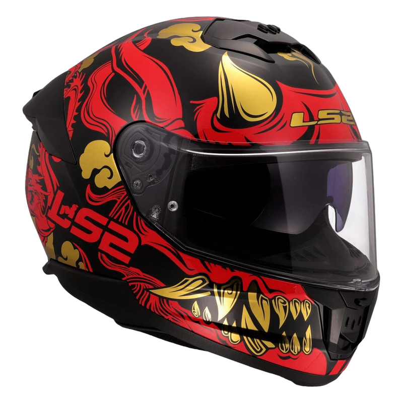 LS2 FF808 Stream II Helmet – Drako Black/Red