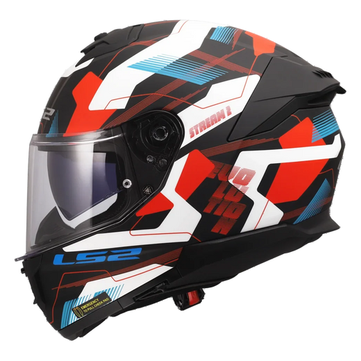 LS2 FF808 Stream II Helm – Mika White/Blue/Red