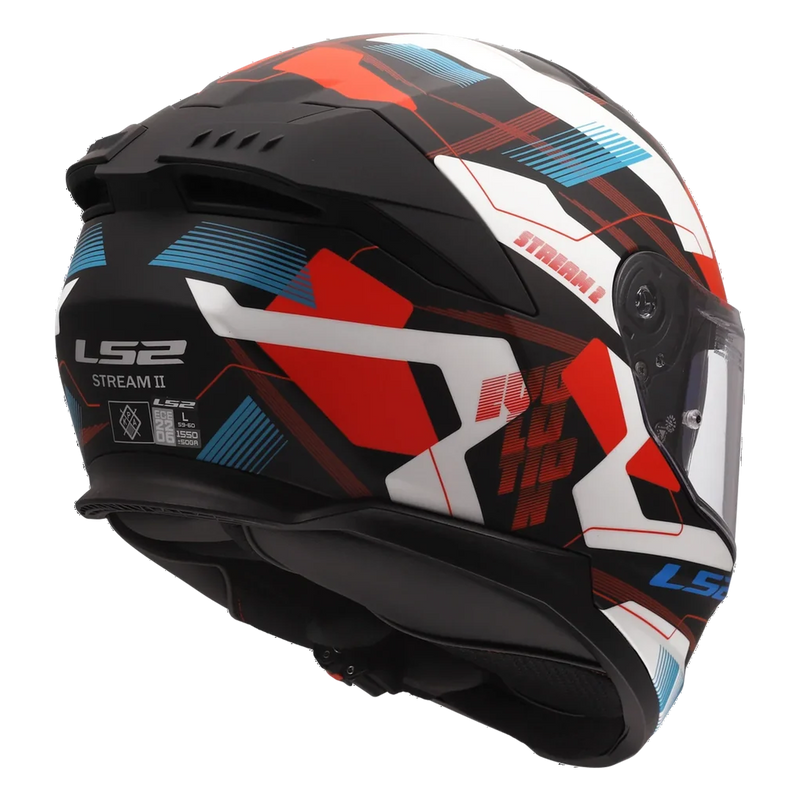LS2 FF808 Stream II Helmet – Mika White/Blue/Red