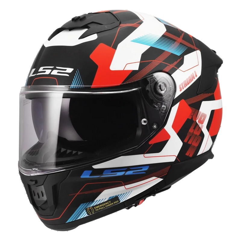 LS2 FF808 Stream II Helmet – Mika White/Blue/Red