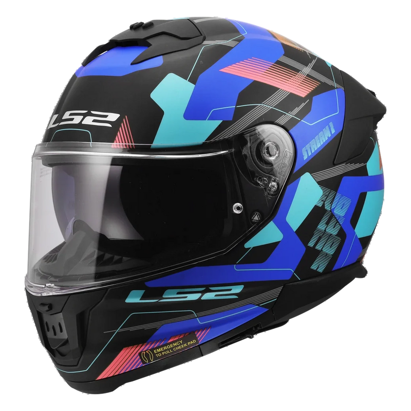 LS2 FF808 Stream II Helmet – Mika Black/Blue
