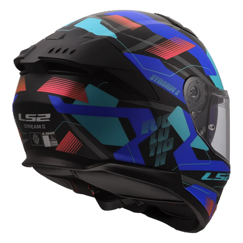 LS2 FF808 Stream II Helmet – Mika Black/Blue