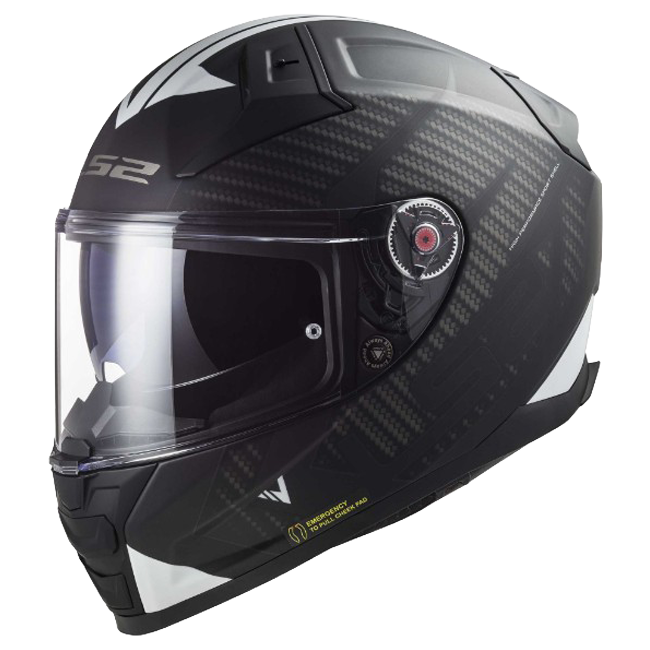 LS2 FF811 Vector II Helmet – Splitter Black/White