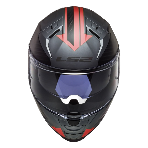 LS2 FF811 Vector II Helmet – Splitter Matt Titanium/Red