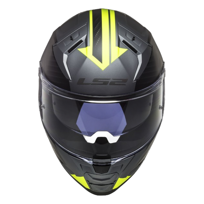 LS2 FF811 Vector II Helmet – Splitter Matt Titanium/Hi-Vis Yellow