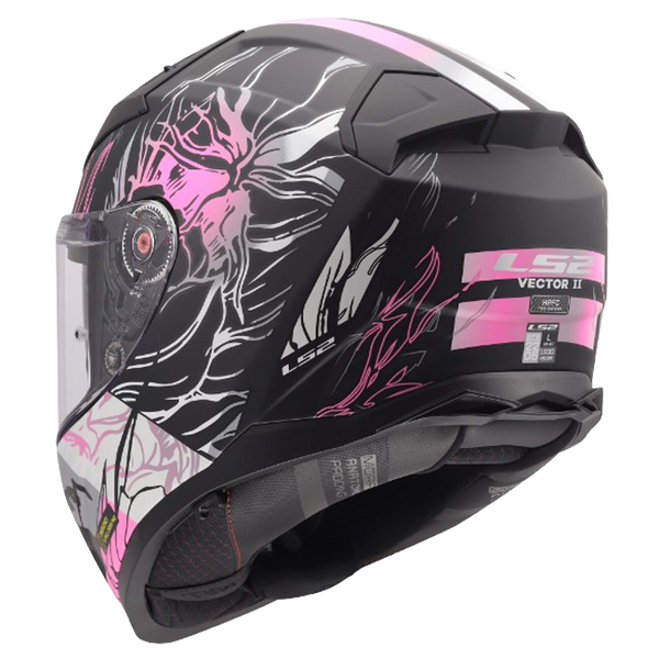 LS2 FF811 Vector II Helmet – Darflo Matt Black/Pink